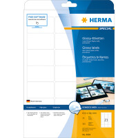 Herma Etiketten permanent haftend 63,5 x 38,1 mm weiss Hochglanz 25 Bl 525 Etik. LaserCopy