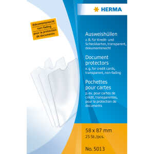 Ausweishülle PP transparent 58 x 87 mm