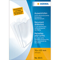 Herma Ausweishülle PP transparent 76 x 107 mm für z.B. Personalausweis