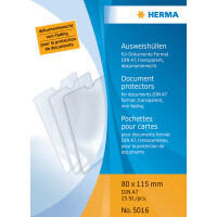 Herma Ausweishülle PP transparent 80 x 115 mm...