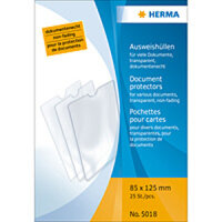 Herma Ausweishülle PP transparent 85 x 125 mm...