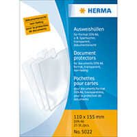 Herma Ausweishülle PP transparent 110 x 155 mm für Din A6