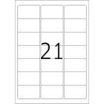 PREMIUM Adressetiketten A4, 63,5 x 38,1 mm, weiß, permanent haftend