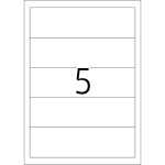 HERMA Rückenschild breit/kurz 54 x 190 mm (B x H) weiß 125 St./Pack.