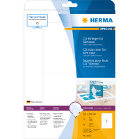 Herma CD-Einleger perforiert 121 x 242 mm 25 Stück weiss LaserInkCopy