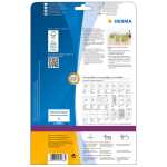 Herma CD-Einleger perforiert 151 x 118 mm 25 Stück weiss LaserInkCopy