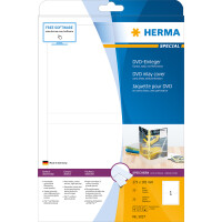 Herma DVD-Einleger perforiert 183 x 273 mm 25 Stück weiss LaserInkCopy