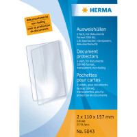 Herma Ausweishülle klappbar PP transparent 110 x 157...