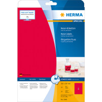 Herma Etiketten permanent haftend 210 x 297 mm neonrot 20 Bl 20 Etik. LaserCopy