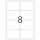 PREMIUM Adressetiketten A4, 99,1 x 67,7 mm, weiß, permanent haftend