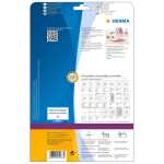 Etiketten für CD-Box A4, 114,3 x 5,5 mm, weiß Papier matt 1200 St.