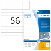 Herma Etiketten ablösbar 52,5 x 21,2 mm weiss 25 Bl...