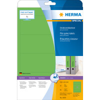 Herma Ordnerrückenschilder permanent haftend 192 x 61 mm grün 20 Bl 80 Etik. LaserInkCopy