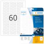 Ringetiketten A4, 49 x 10 mm, weiß, blickdicht,...