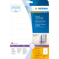 Herma Ordnerrückenschilder zum Einstecken 190 x 30 mm weiss Karton 25 Bl 225 Stück LaserInkCopy