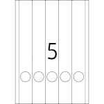 Etikett 38x297mm Ordner grün A4 100Et 20Bl 5Et Bl LaserInkCopy