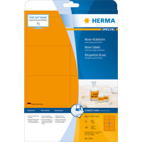 Herma Etiketten permanent haftend 99,1 x 67,7 mm neonorange 20 Bl 160 Etik. LaserCopy