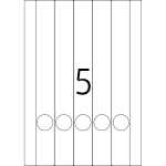 Herma Ordnerrückenschilder permanent 297 x 34 mm weiss 25 Bl 125 Etik.