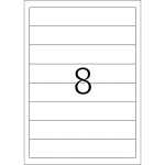 Herma Ordnerrückenschilder permanent 192 x 34 mm weiss 25 Bl 200 Etik.