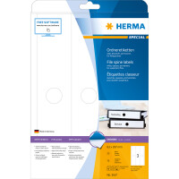 Herma Ordnerrückenschilder permanent haftend 297 x 63 mm weiss für Hängeordner 25 Bl 75 Etik. LaserInkCopy