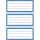 Herma Schuletiketten 82 x 36 mm Blauer Rand 6 Bl 18 Etik.