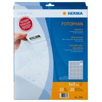 Herma FOTOPHAN Diahüllen PP für 20 Dias 5 x 5...