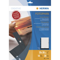 Herma FOTOPHAN Fotosichthüllen PP für Fotos 20 x 30 cm hoch schwarz 10 Stück