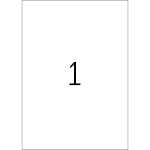 Herma Etiketten permanent 210 x 297 mm Folie transparent 25 Bl 25 Etik
