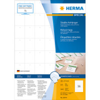 Herma Anhänger stabil mit Lochstanzung mikroperforiert 30 x 37 mm 5600 Stück LaserInkCopy