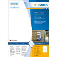 Herma Anhänger stabil mit Lochstanzung mikroperforiert 70 x 148,5 mm 600 Stück LaserInkCopy