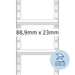 Herma Computeretiketten , permanent 88,9 x 23 mm weiss...