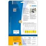 Wetterfeste Folienetiketten A4, 37 x 25 mm, weiß, extrem stark haftend