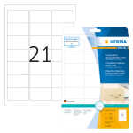 Herma Etiketten Adressen permanent 63,5 x 38,1 mm Folie...