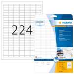 Inkjet-Etiketten A4, 25,4 x 8,5 mm, weiß, permanent...