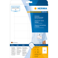 Herma Namensschilder zum Einstecken 75 x 75 mm Karton weiss 25 Bl 350 Stück LaserInkCopy