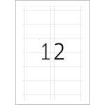 Namensschilder zum Einstecken 75 x 75 mm Karton weiss 25 Bl 350 Stück