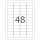 HERMA Folienetikett 45,7 x 21,2 mm (B x H) weiß 480 Etik./Pack.