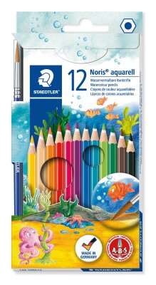 Staedtler Buntstift Noris aqua 12St 100% PEFC