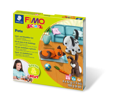 Staedtler Set Mod.masse Fimo kids F&P Pets