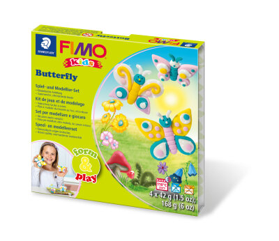 Staedtler Set Mod.masse Fimo kids F&P Butterf