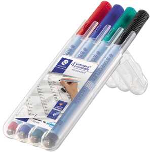 Staedtler Folienstift Lumocolor correct.M 4ST