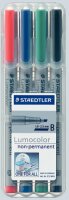 Staedtler Folienstift Lumocolor B nonperm 4St