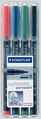 Staedtler Folienstift Lumocolor B perm 4St