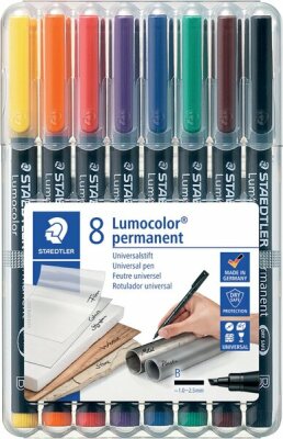 Staedtler Folienstift Lumocolor perm.B 8 ST