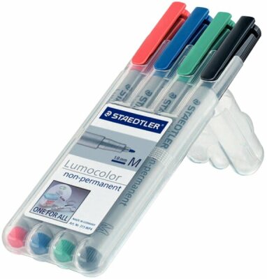 Staedtler Folienstift Lumocolor M nonperm 4St