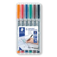 Staedtler Folienstift Lumocolor nonperm.M 6ST