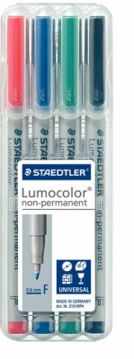 Staedtler Folienstift Lumocolor F nonperm 4St