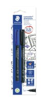 Staedtler Folienstift Lumocolor F perm 2St BK