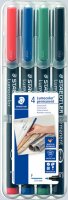 Staedtler Folienstift Lumocolor F perm 4St