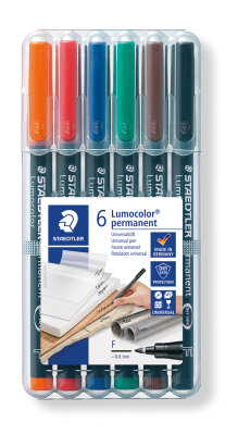 Staedtler Folienstift Lumocolor perm.F 6 ST